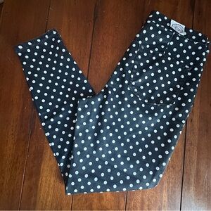 SO Skinny Ankle Black and White Polka Dot Jegging 13